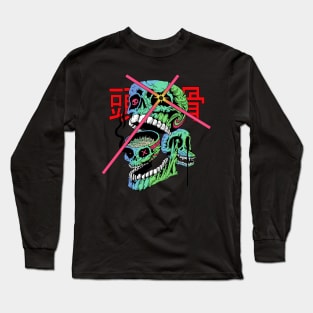 RADIANT SKULLS Long Sleeve T-Shirt